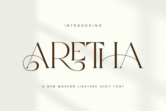Aretha: The Modern Serif Font for High-Fashion Digital Branding