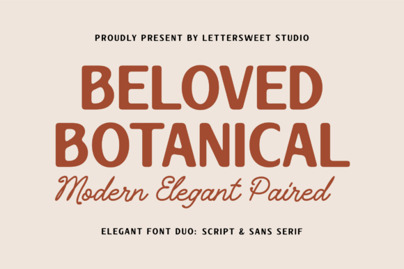 Beloved Botanical: A Sophisticated Font Duo for Elegant Branding