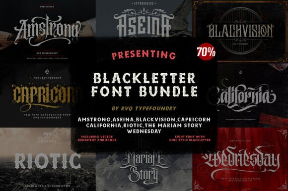 Blackletter Bundle: A Premium Typeface for Editorial Design