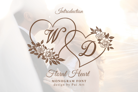 Floral Heart Monogram: A Romantic Decorative Font Review