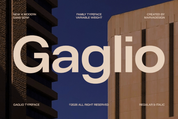 Gaglio: The Modern Sans Serif Typeface for Your Brand