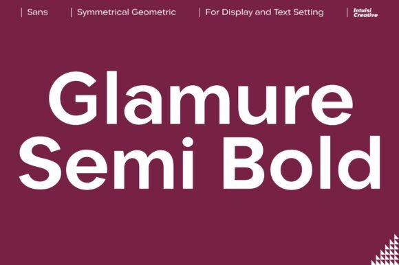Glamure: A Geometric Sans Serif for Sophisticated Branding