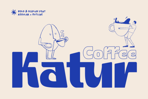 Katur Coffee: A Bold Sans Serif Typeface for Modern Craft Brands