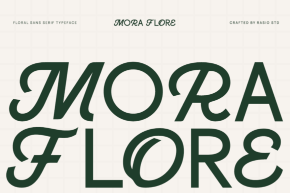 Mora Flore: The Organic Sans Serif Typeface for Modern Brand Visuals