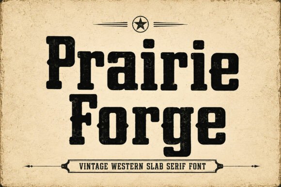 Prairie Forge: The Vintage Slab Serif for Bold Editorial Design