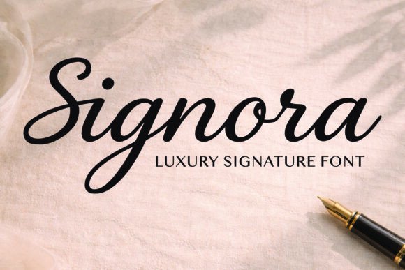 Signora Script Font: Elevating Editorial Design with Grace