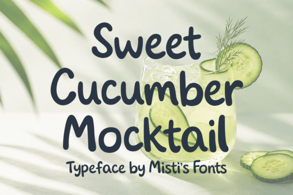Sweet Cucumber Mocktail: The Perfect Handwritten Typeface for Summer Brands