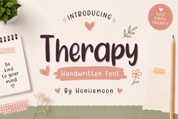Therapy: A Friendly Handwritten Font for Modern Web Design