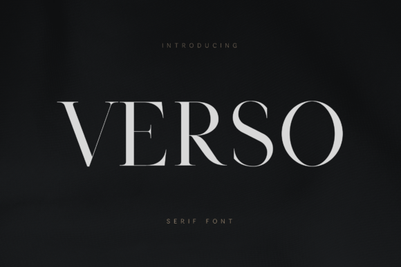 Verso Typeface: Elevate Your Brand With Elegant Serif Fonts