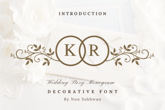 Wedding Story Monogram: The Handwritten Typeface for Makers