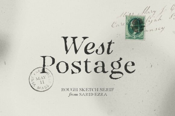 West Postage: A Rough Serif Typeface for Editorial Design