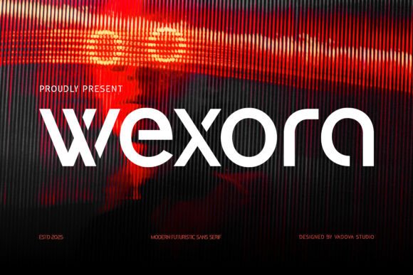 Wexora Typeface: Bold Futuristic Typography for Modern Brands